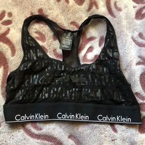 Calvin Klein mesh sports bra